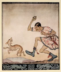 Un hombre que no le gustaban los perros, ilustración de 